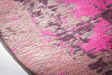 Teppich MODERN ART 150cm beige pink, riess-ambiente, rund, Höhe: 10 mm, Vintage · Schlafzimmer · Wohnzimmer · Flur