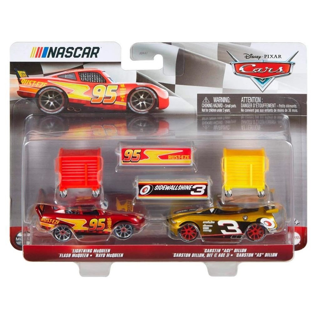 Disney Cars Spielzeug-Rennwagen Lightning McQueen & Carstin Dillon JDK48 Disney Cars Cast 1:55