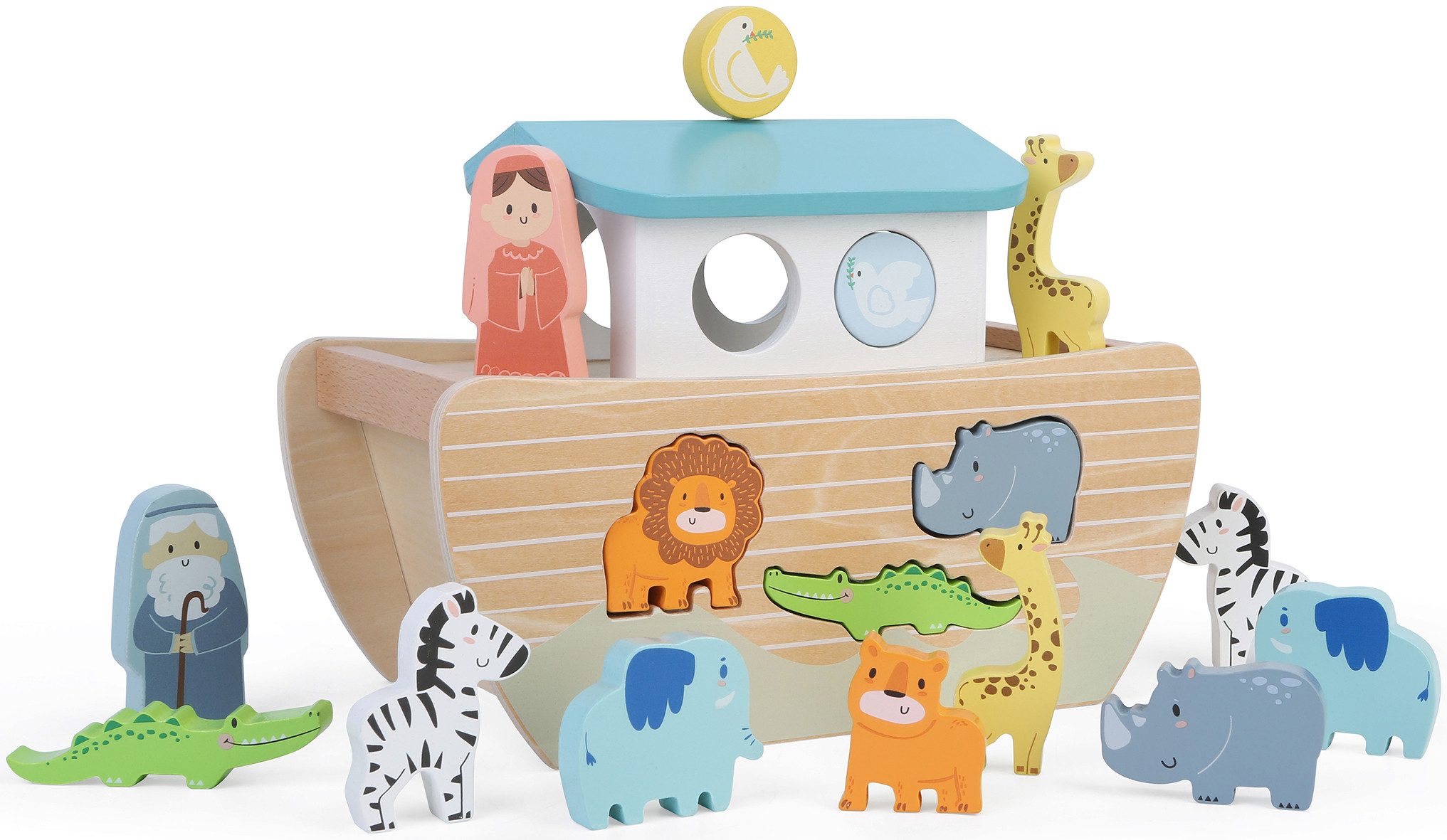CHIC2000 Lernspielzeug Arche Noah, aus Holz