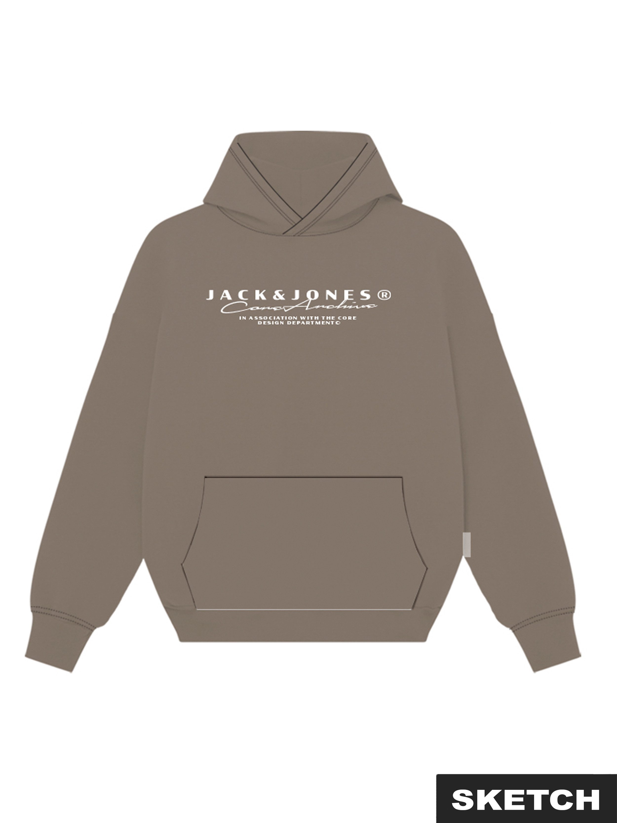 Jack & Jones Kapuzensweatshirt JCOPOINT BRANDING SWEAT HOOD FST günstig online kaufen