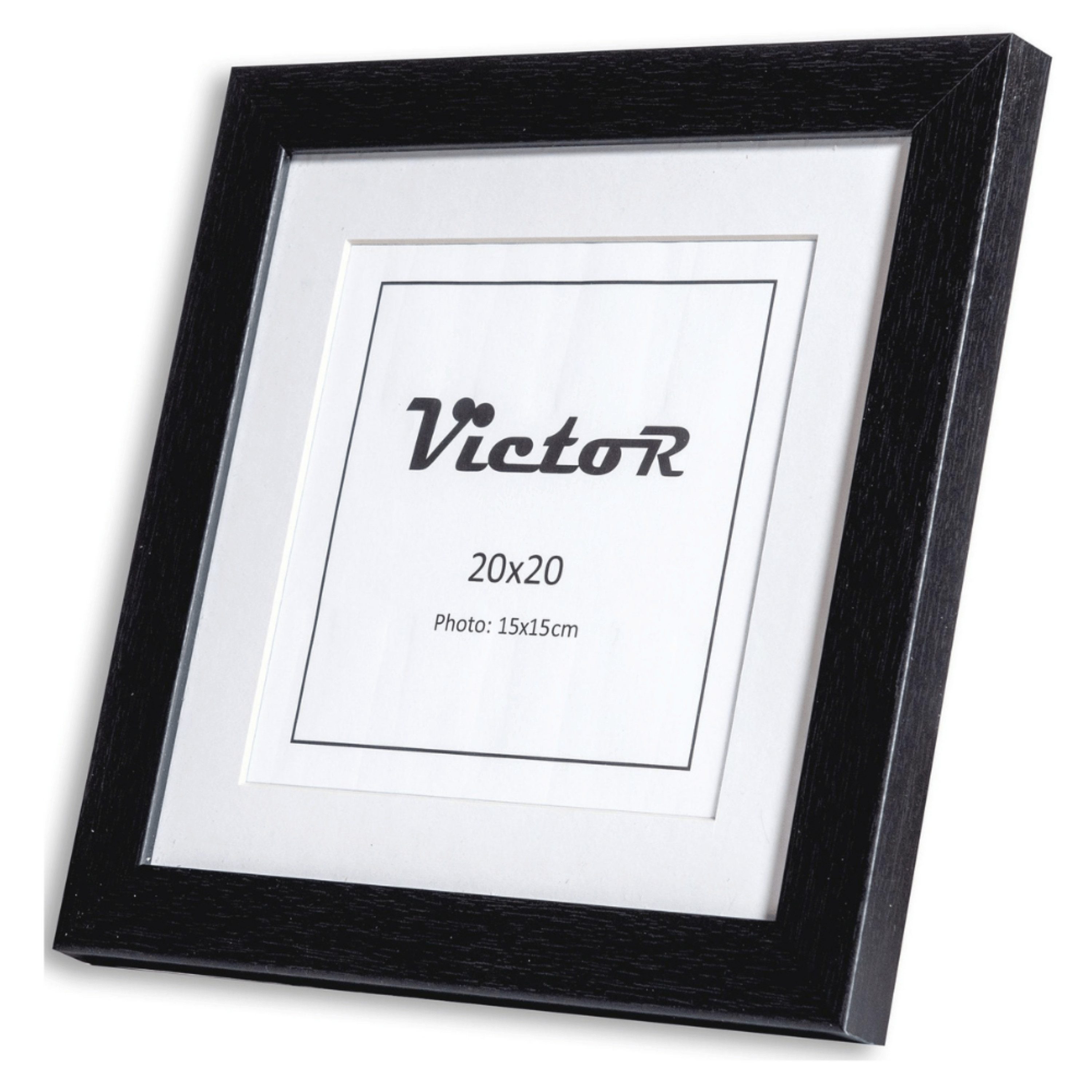 Victor (Zenith) Bilderrahmen Richter, Bilderrahmen Schwarz 20x20 cm mit 15x günstig online kaufen