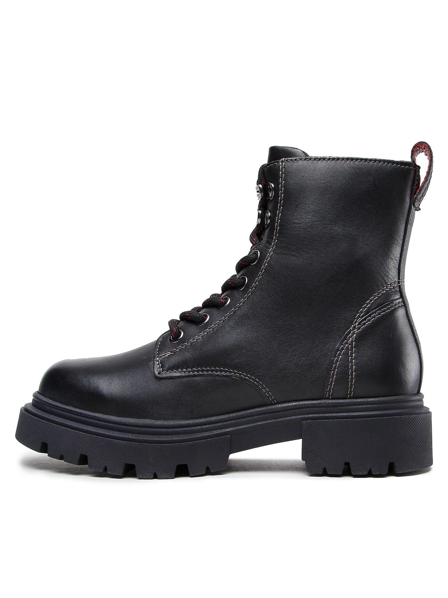 Schnürstiefeletten EST-DONNA-03 Black Schnürstiefel