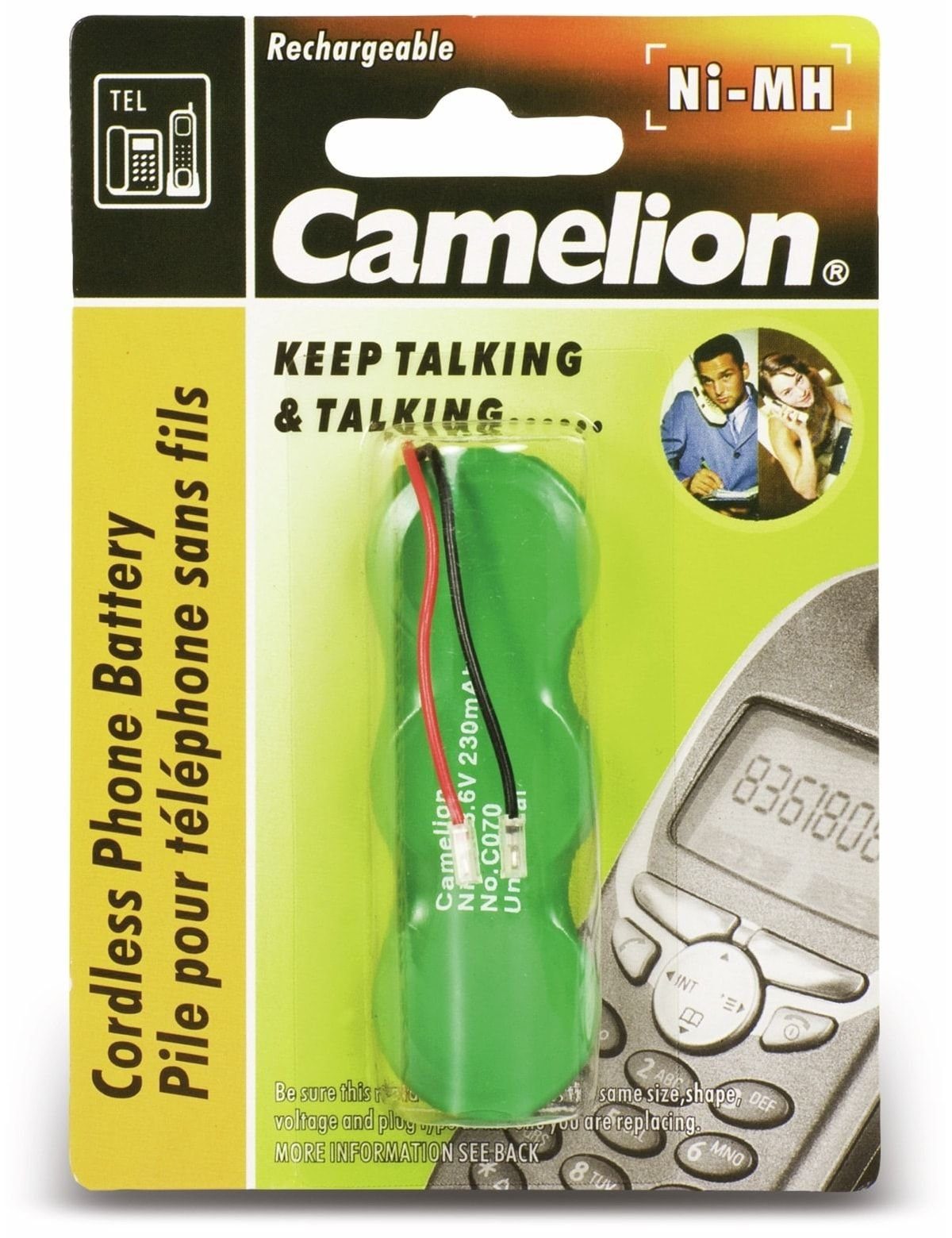 Camelion Telefonzange CAMELION NiMH-Akkupack 3,6V/230mAh 1 Stück