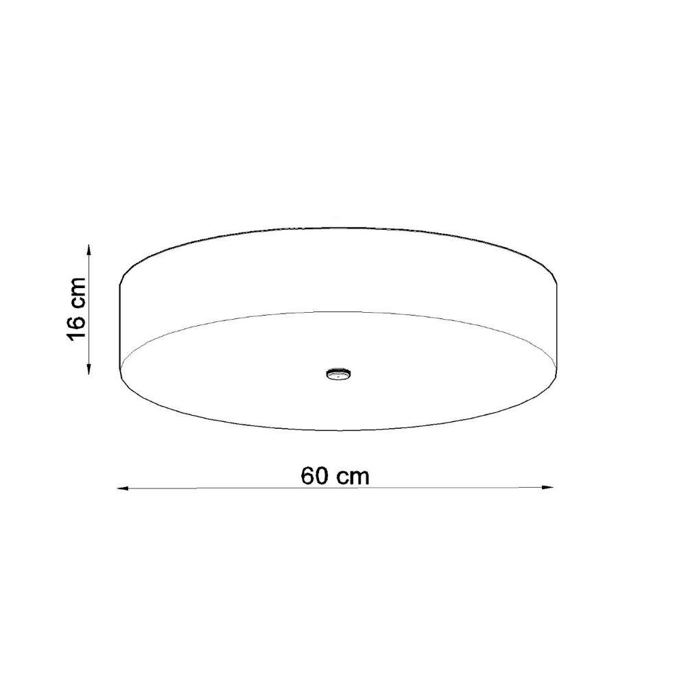 Leuchtmittel warmweiss, enthalten: Sole Deckenlampe, keine 600mm, Deckenlicht in Schwarz E27 famlights Nein, 5-flammig Angabe, Deckenleuchte Deckenbeleuchtung, Deckenleuchte,