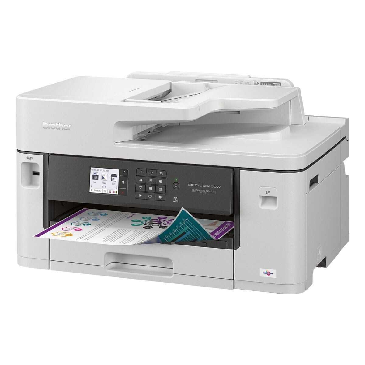 Brother MFC-J5345 DW Multifunktionsdrucker, (4-in-1, WLAN / LAN, A3)