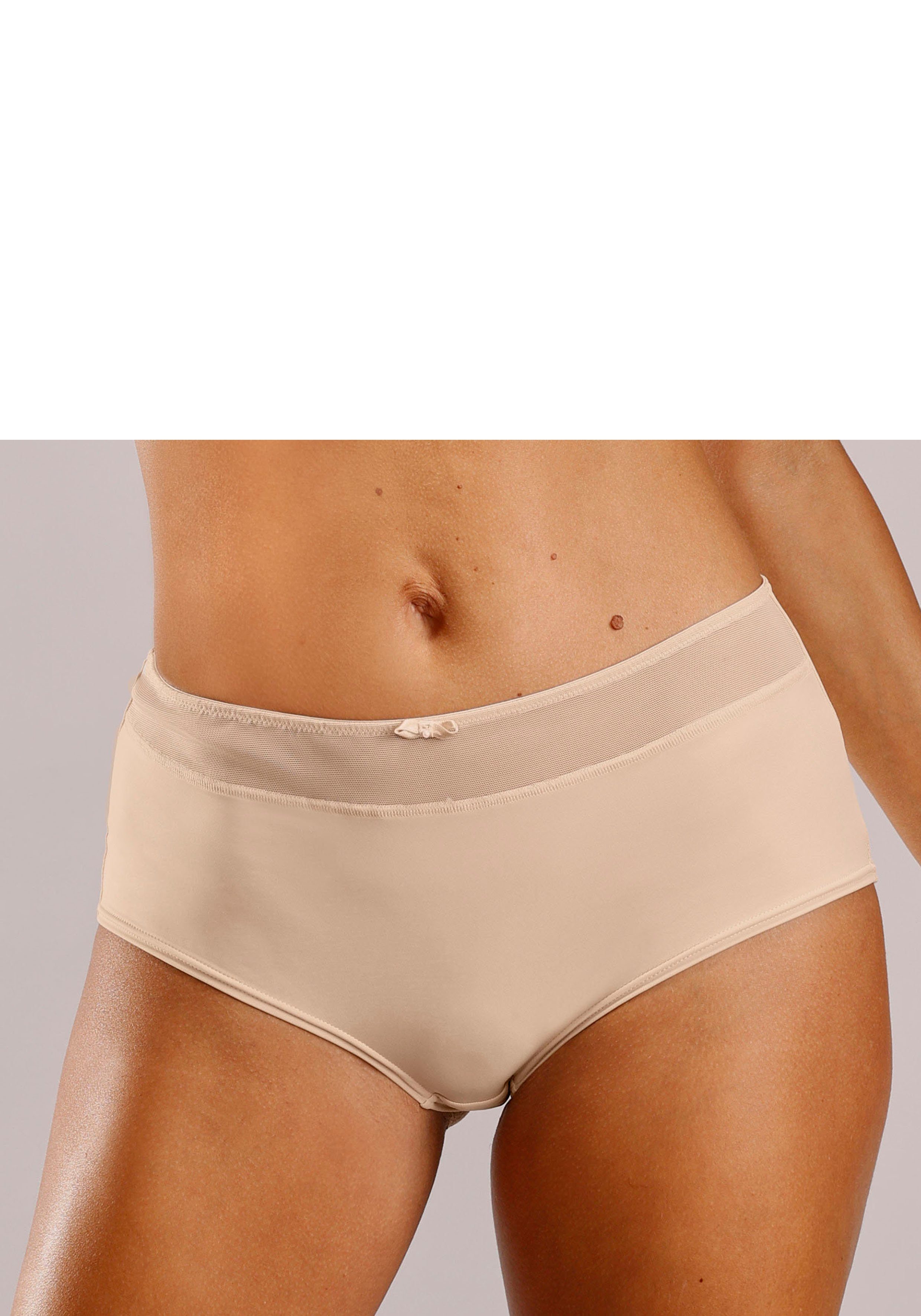 Nuance Panty mit transparentem Bund und Zierschleife toffee | Klassische Panties