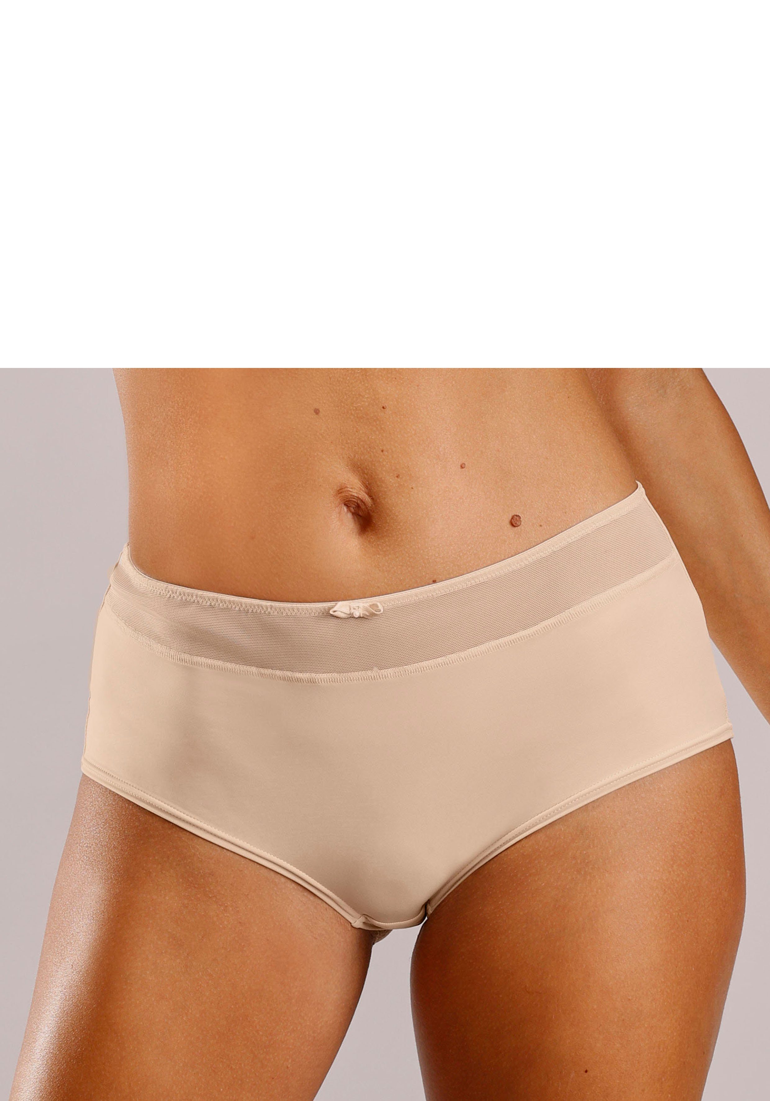 Nuance Panty mit Bund und toffee transparentem Zierschleife