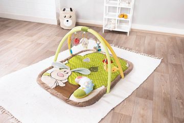 Nici Baby Gym My First NICI Kollektion, 3-D Activity-Decke, mit Spielkissen Hase und Eule