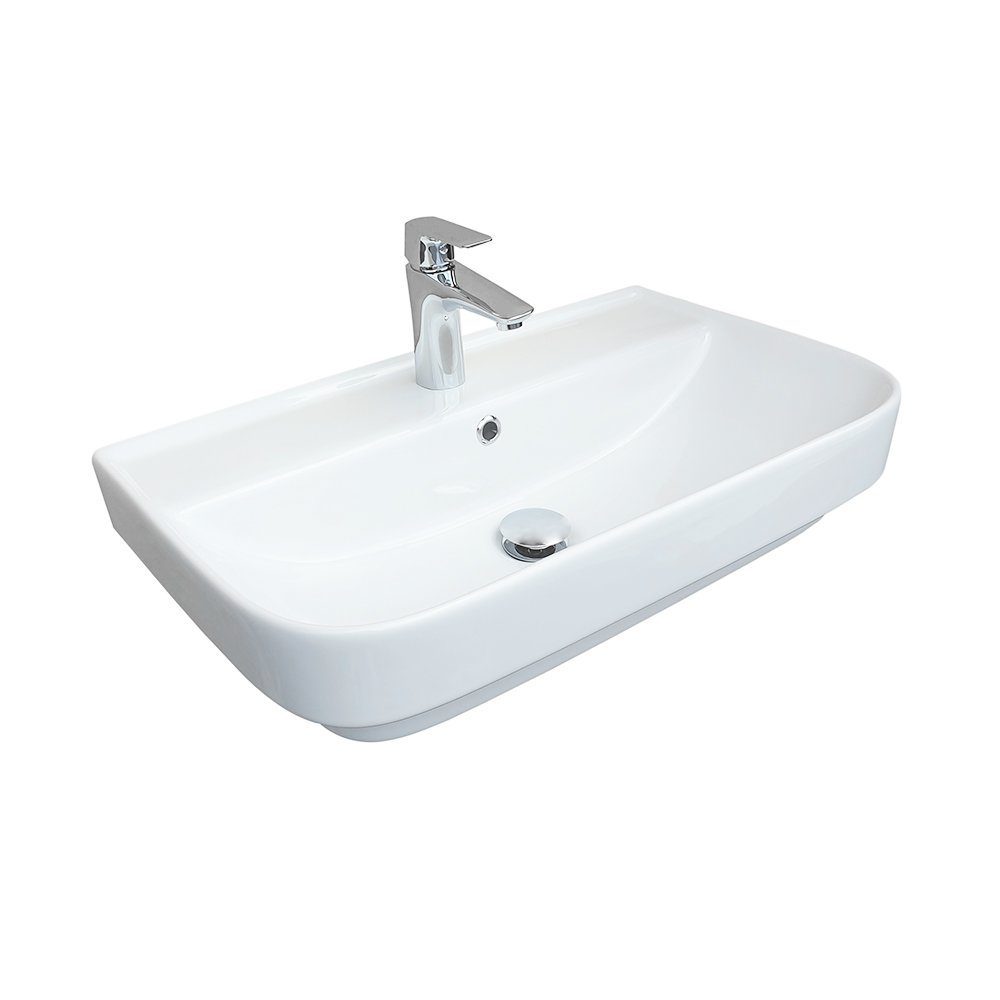 Belvit Waschbecken BV-WB1001 (einzel, 1-St), Waschbecken günstig online kaufen
