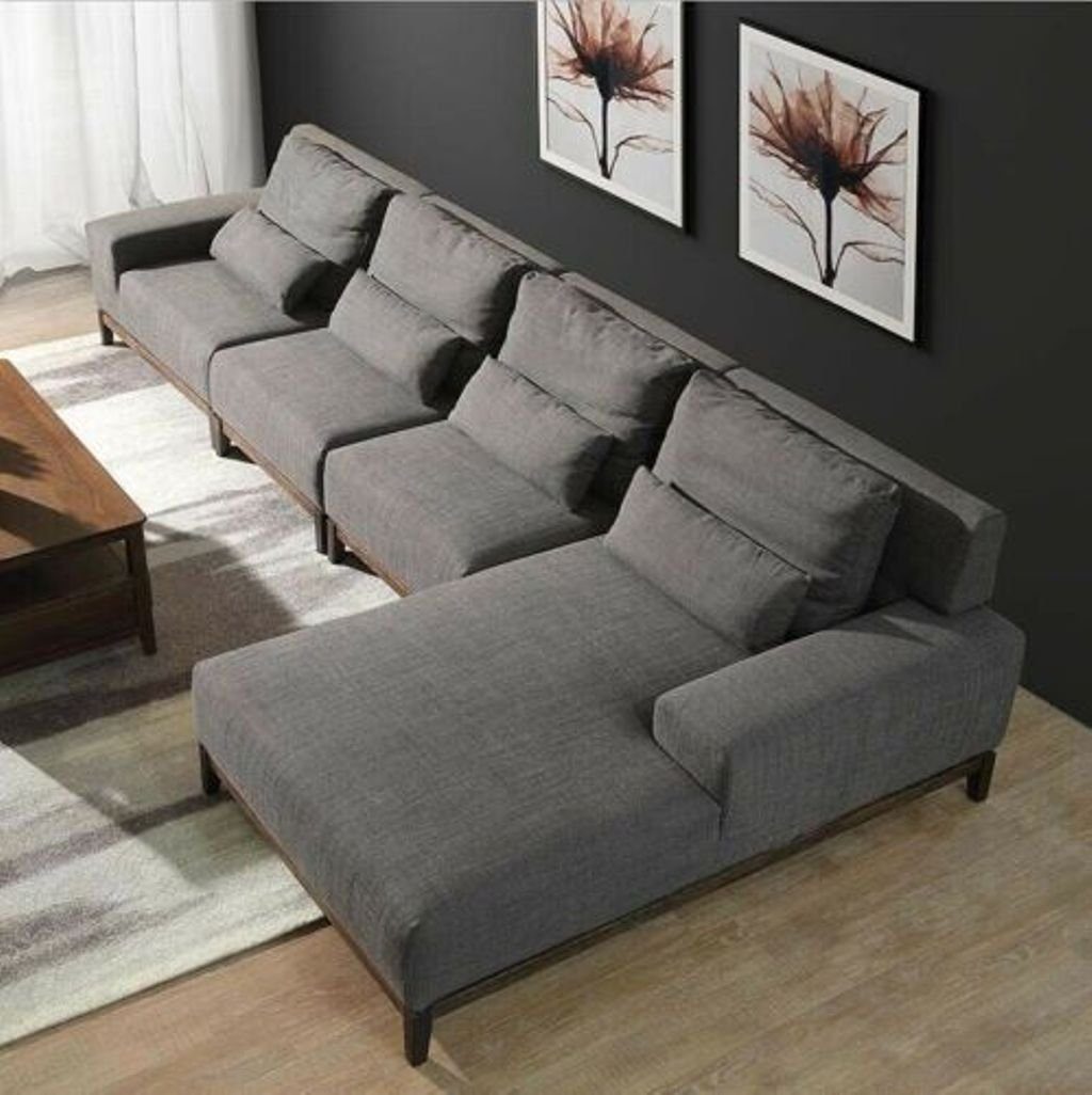 JVmoebel Ecksofa, Eck Sofa Couch Polster Eck Textil Couchen Sofas Italienische Möbel