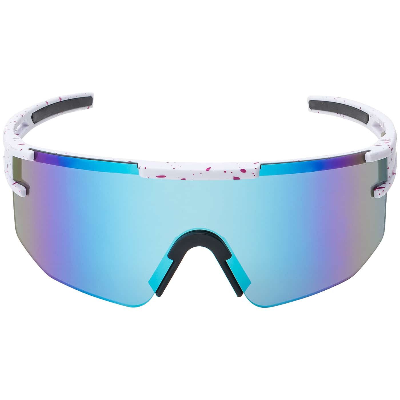 BEZLIT Eyewear Pilotenbrille Unisex Sonnenbrille Sportlich verspiegelt (1-St) mit schwarzen Linsen, Rot/Gelb, Blau und Blau Lila