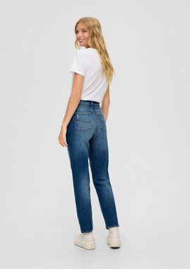QS 7/8-Hose Ankle-Jeans Megan / Regular Fit / High Rise / Straight Leg Destroyes, Waschung