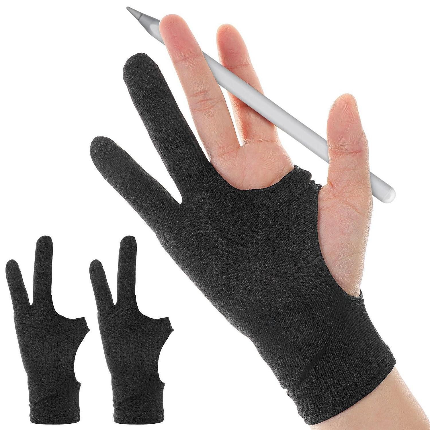 LuxusKollektion Zeichenblock Zeichenhandschuh 2 Stück mit 3 Größen
