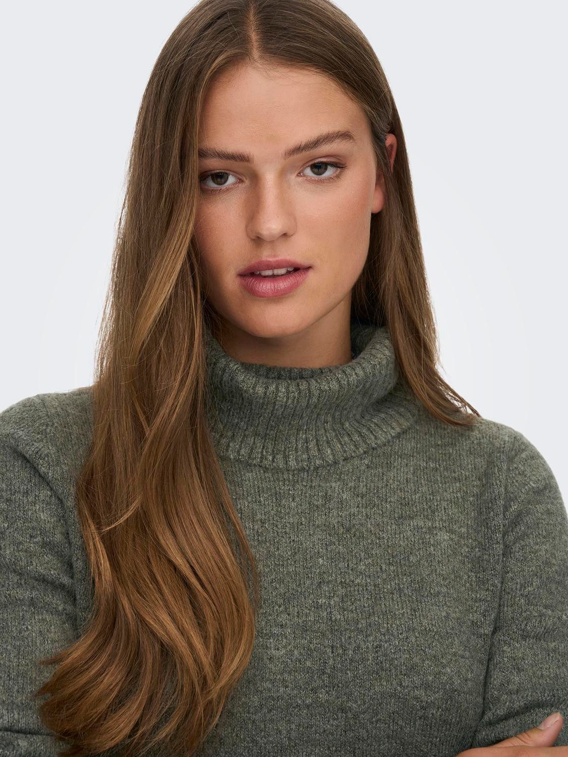 JDY Strickkleid JDYELANORA L/S COWLNECK DRESS KNT NOOS