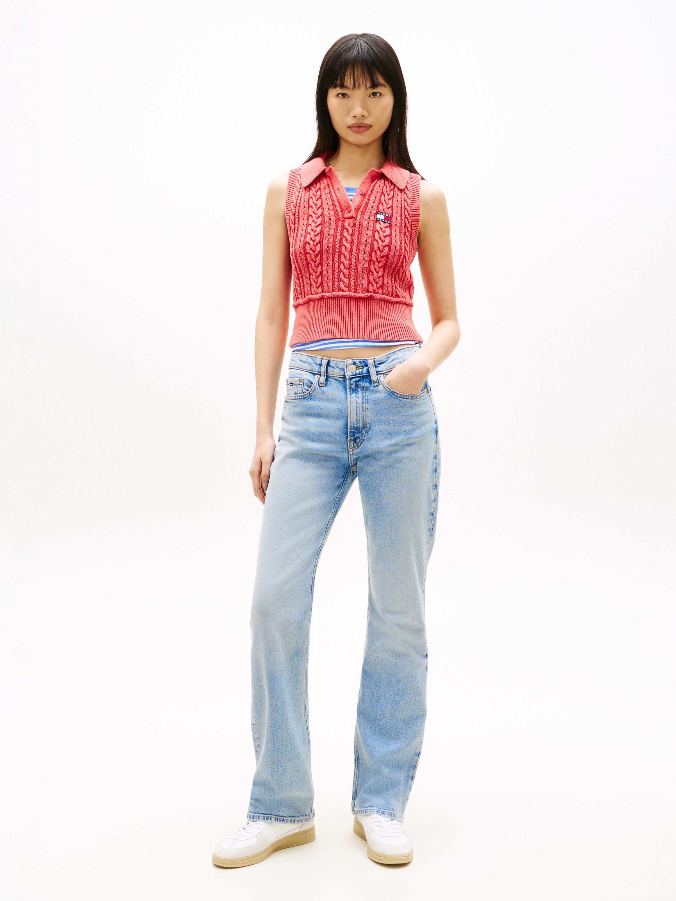 Tommy Jeans Bootcut-Jeans CLEO MID BOOTCUT im Baumwoll-Mix, Mid Waist