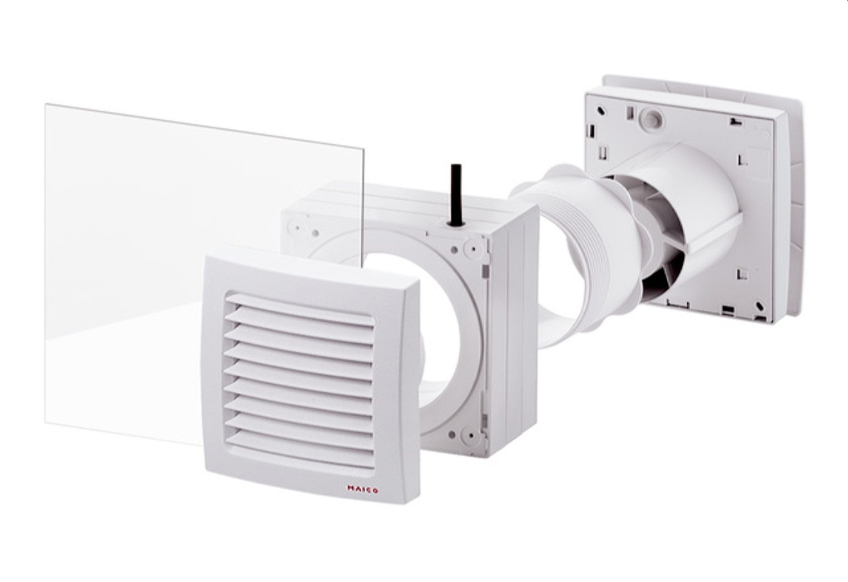 MAICO Wandventilator Fenstereinbausatz FE 100/1 SG, mit feststehender Außenklappe