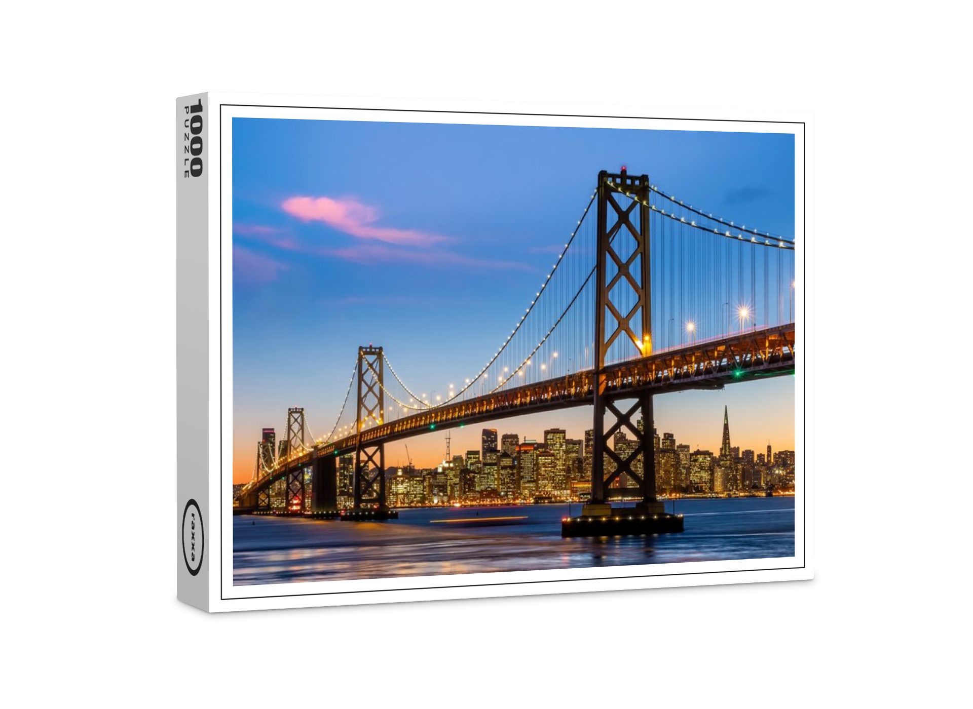 raxxa Puzzle Premium-Puzzle "Berühmte Golden Gate Bridge San Francisco",  FSC®, 1000 Puzzleteile
