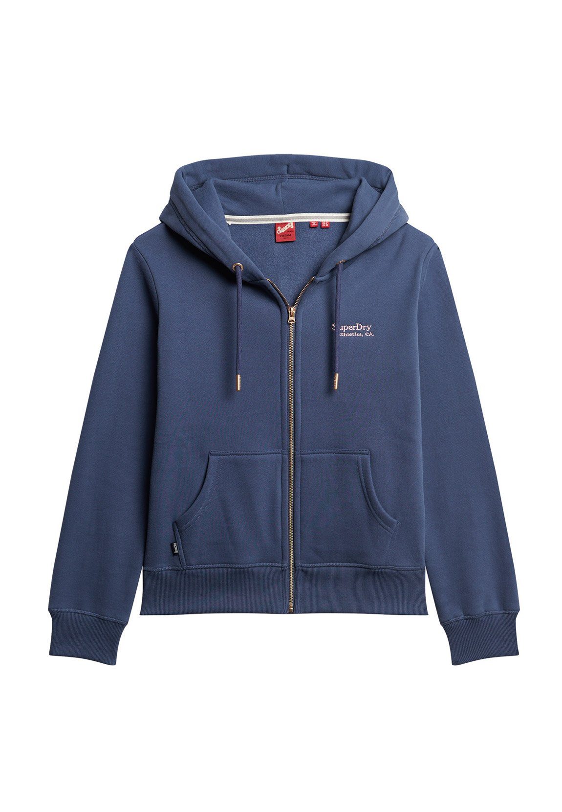 Superdry Kapuzensweatshirt Superdry Zipper Damen ESSENTIAL LOGO ZIP HOODIE Mariner Navy