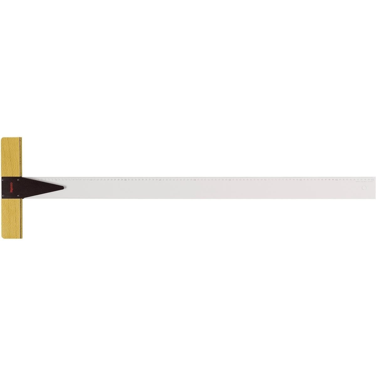 ARISTO Lineal Reißschiene 1000mm Acryl Buche mit Teilung
