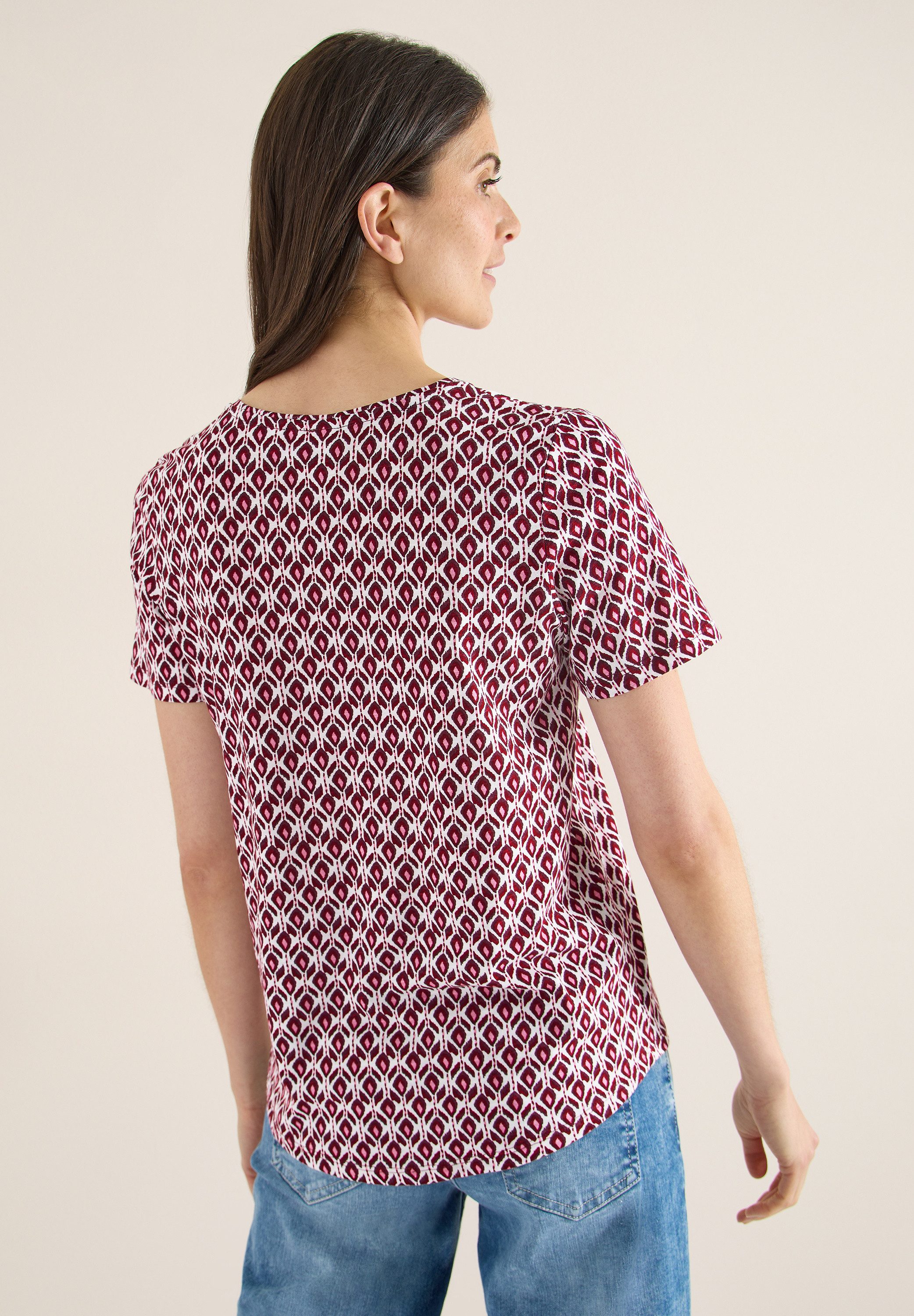 CECIL T-Shirt mit Minimal Muster günstig online kaufen