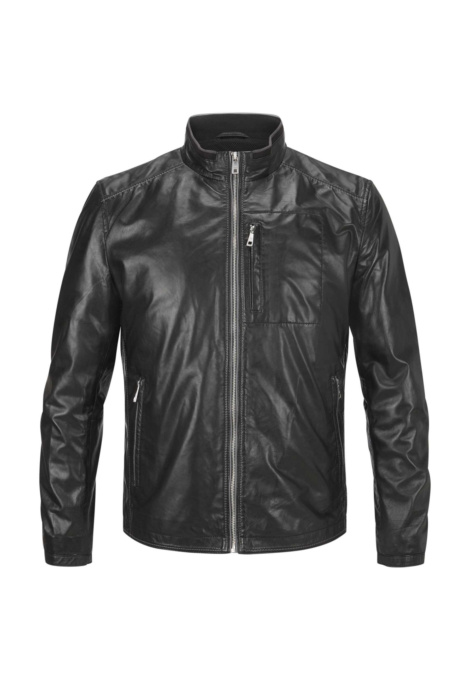Milestone Lederjacke MSJumper Herren Bikerjacke Jacke Leder klassisch norma günstig online kaufen