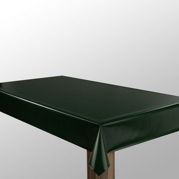 laro Tischdecke Wachstuch-Tischdecken Abwaschbar Moosgrün Metallic rechteckig