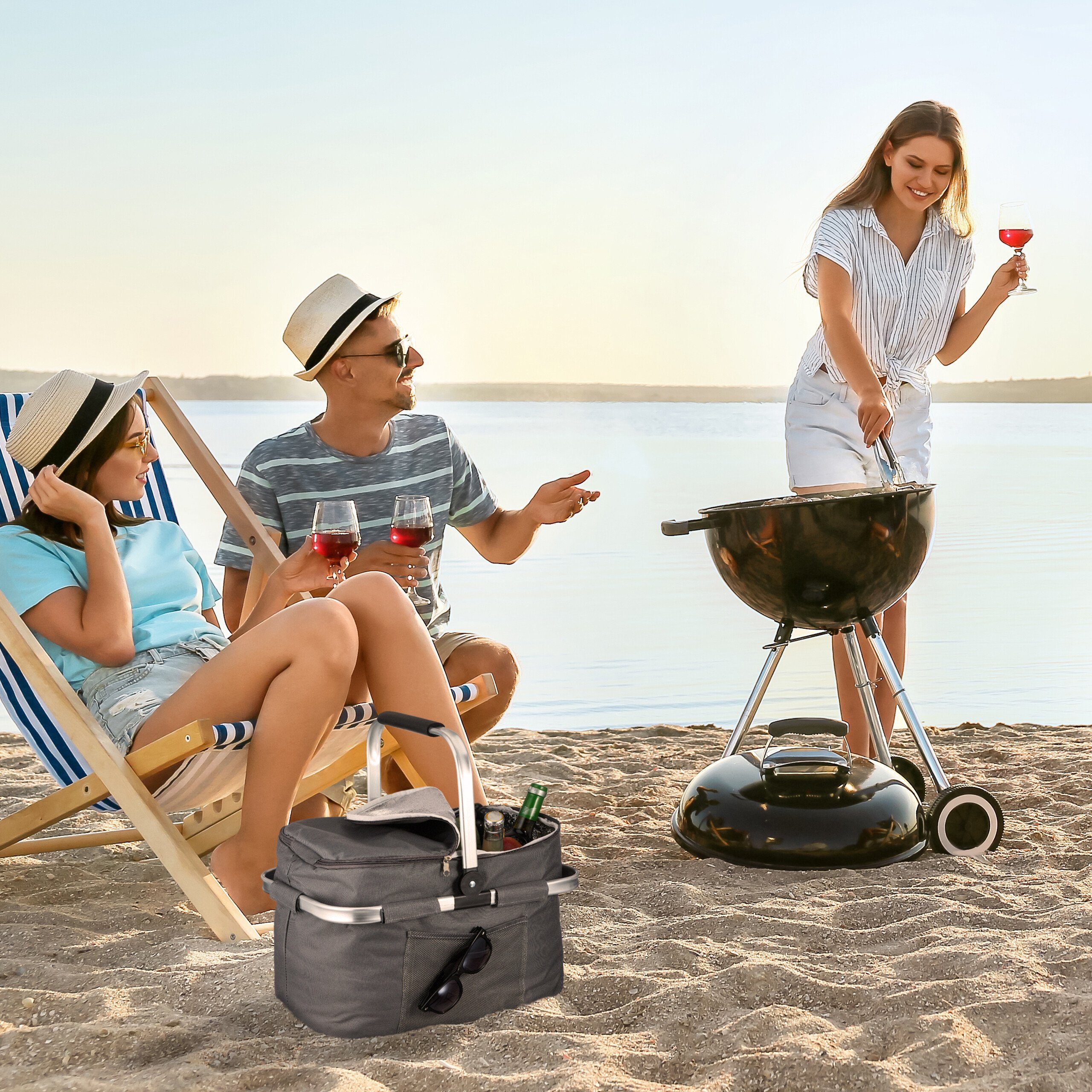 relaxdays Einkaufskorb Isolierter Einkaufskorb günstig online kaufen