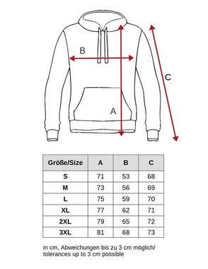 Egomaxx Hoodie Kapuzenpullover Hoodie EGO Sweater Sweatjacke Design (1-tlg) 3042 in Schwarz