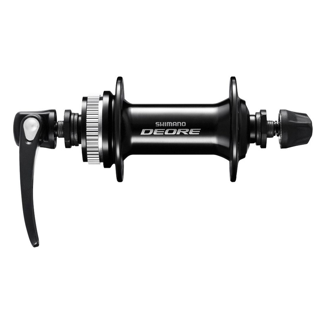 Shimano Hinterradnabe Vorderrad-Nabe Deore HB-M 6000 100mm,32 Loch, schwarz, Centerlock, SNS