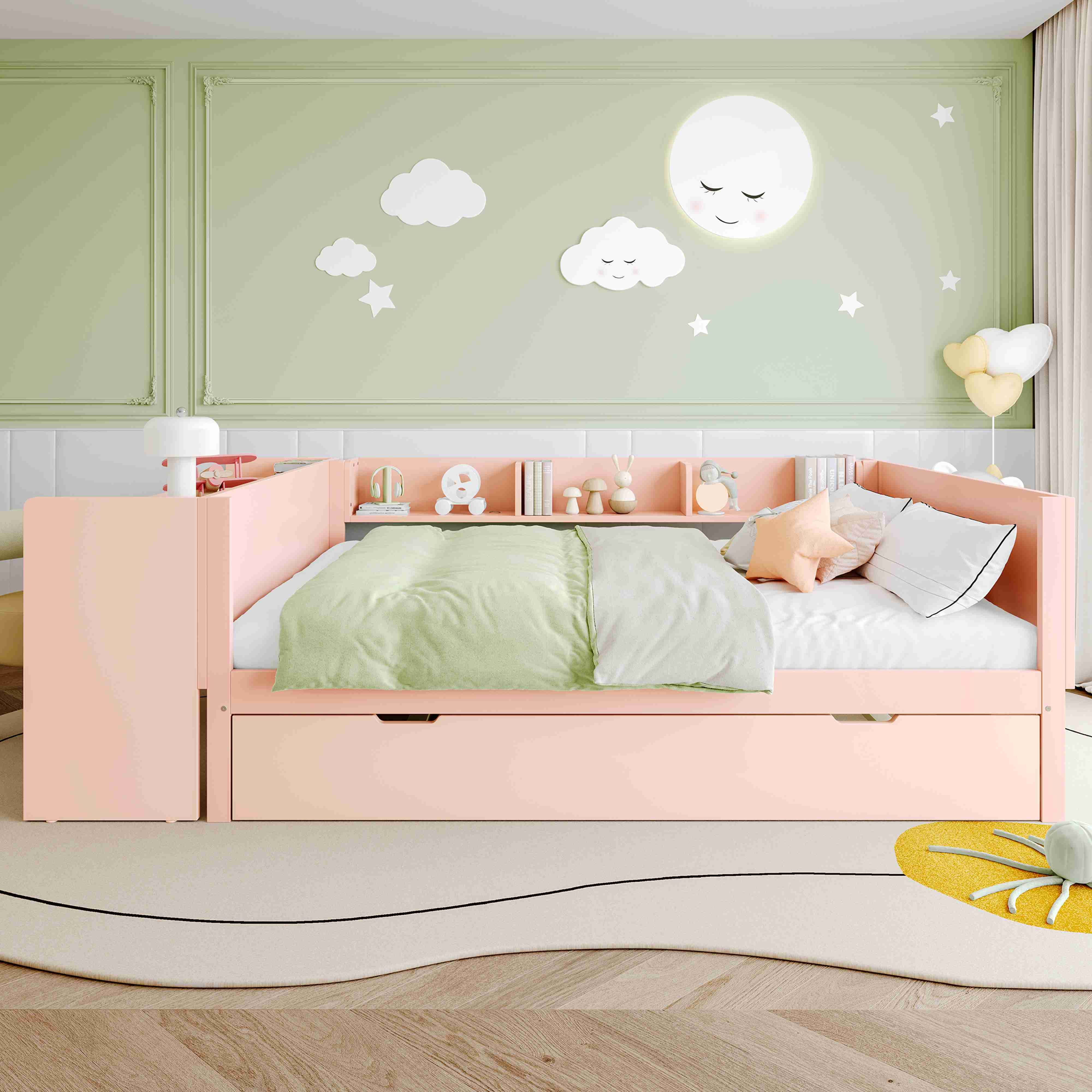BlingBin Holzbett Kinderbett Multifunktionales Bett (1-tlg., günstig online kaufen