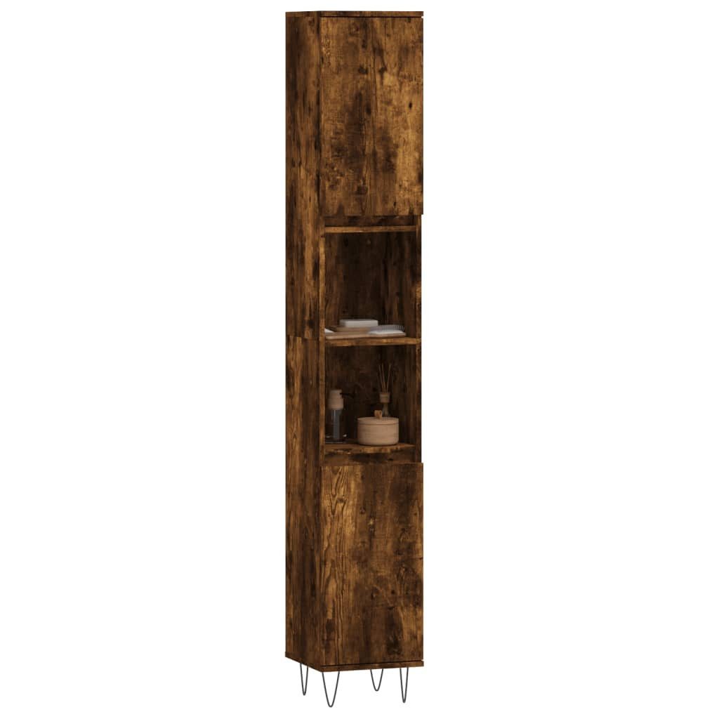 vidaXL Hochschrank Badschrank Räuchereiche 30x30x190 cm günstig online kaufen