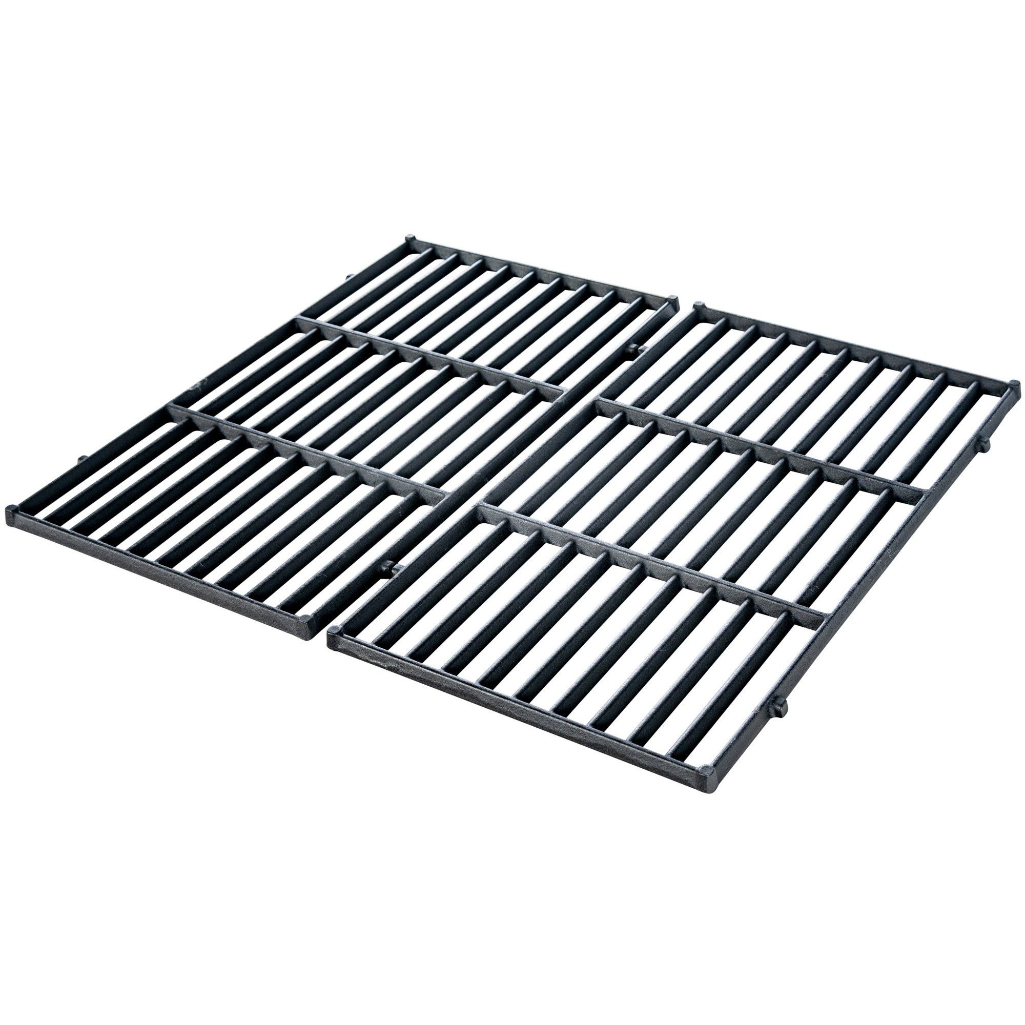 CLP Grillrost Grillgitter Ersatzrost Gasgrillrost (Spar-Set, 2-St., 44,5 x 26 cm universell), Gusseisen, universell passend, 1,5 cm Stababstand
