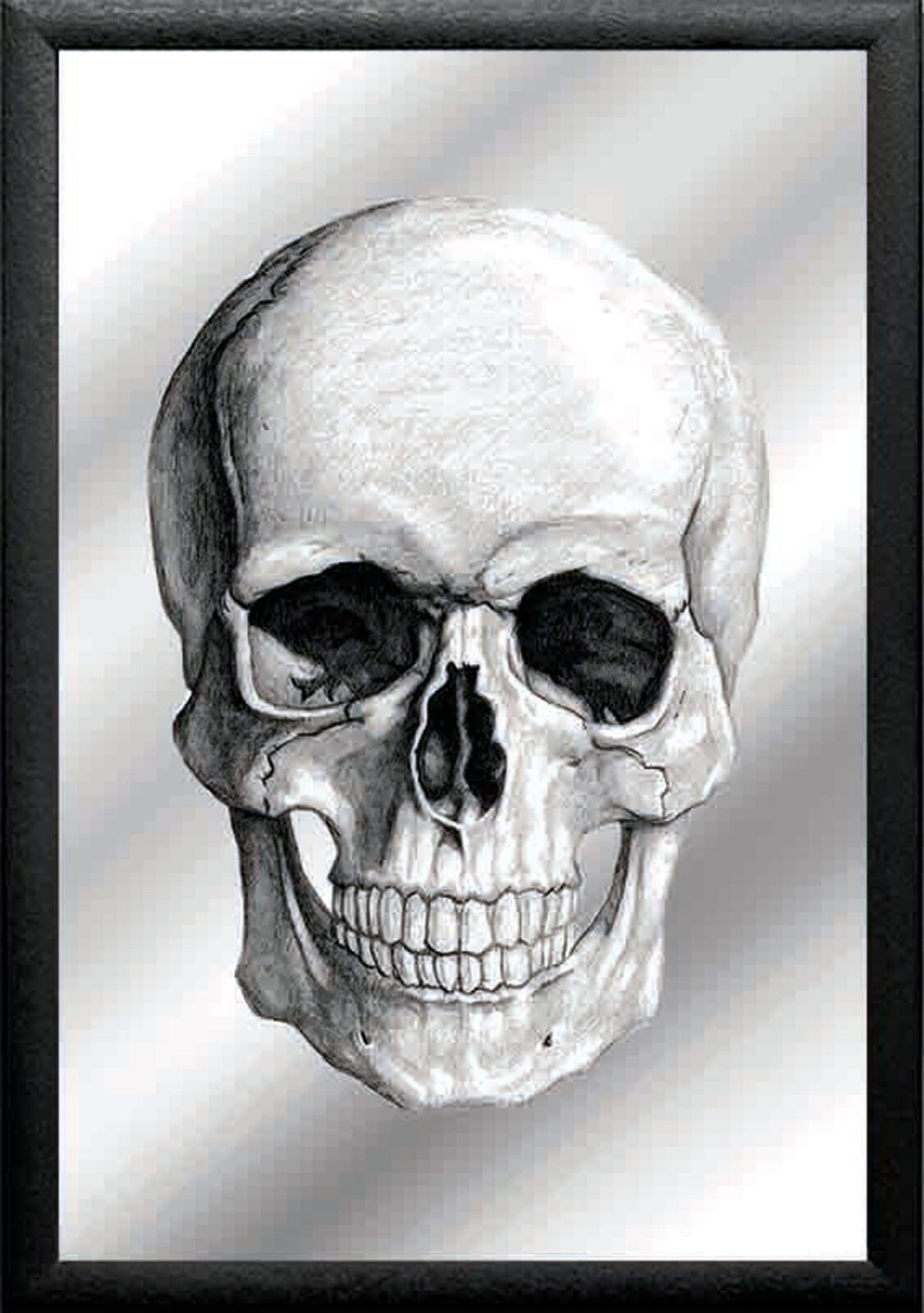Dekospiegel KS106 Skull - front - Bedruckter Spiegel