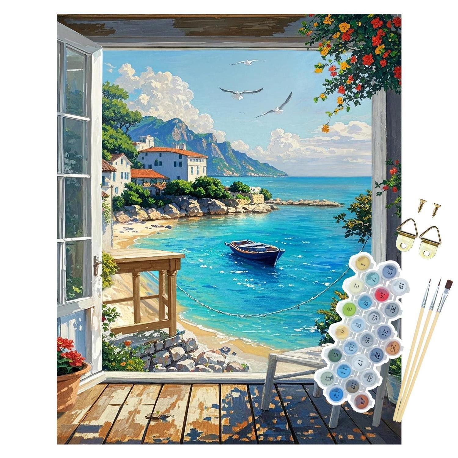 LuxusKollektion Malen nach Zahlen Malen nach Zahlen Landschaft 40x50cm (1-St)