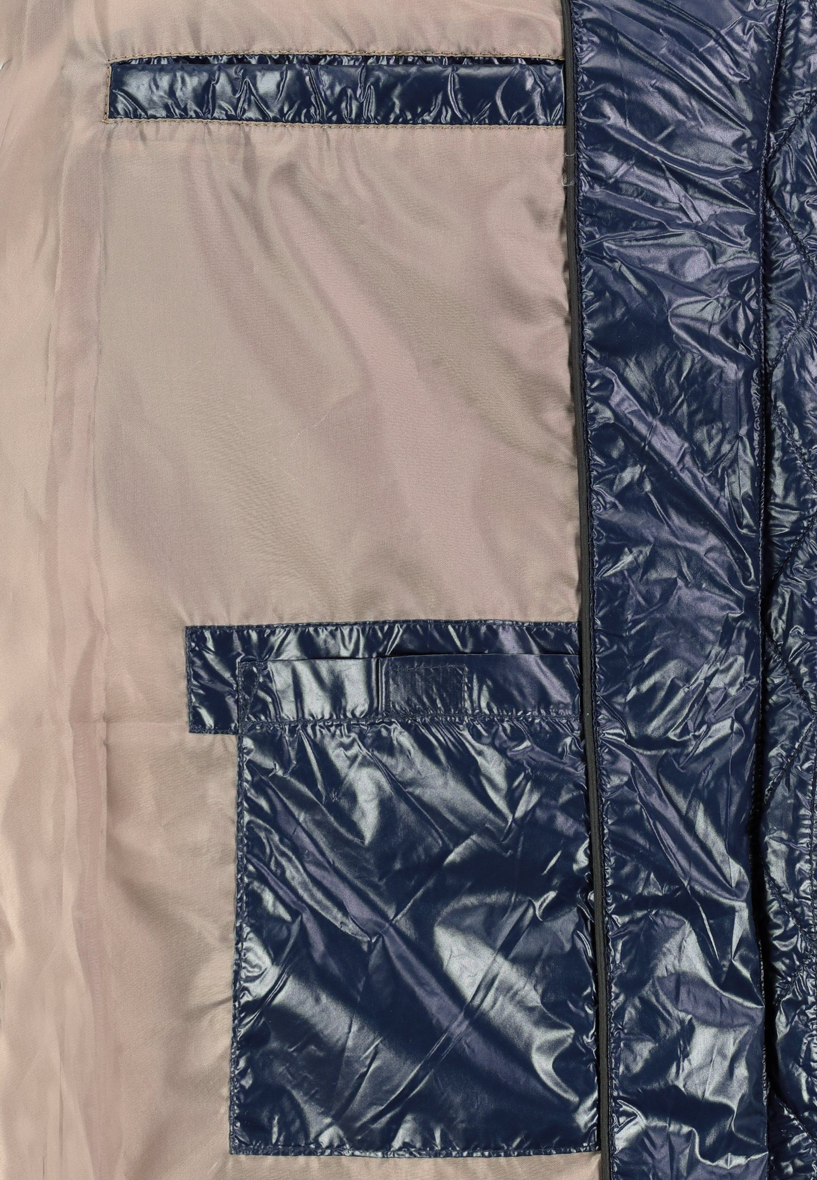 Fresh Made Steppweste Lange Stepp weste Kapuze Übergangs Herbst Frühlings Weste Windbreaker