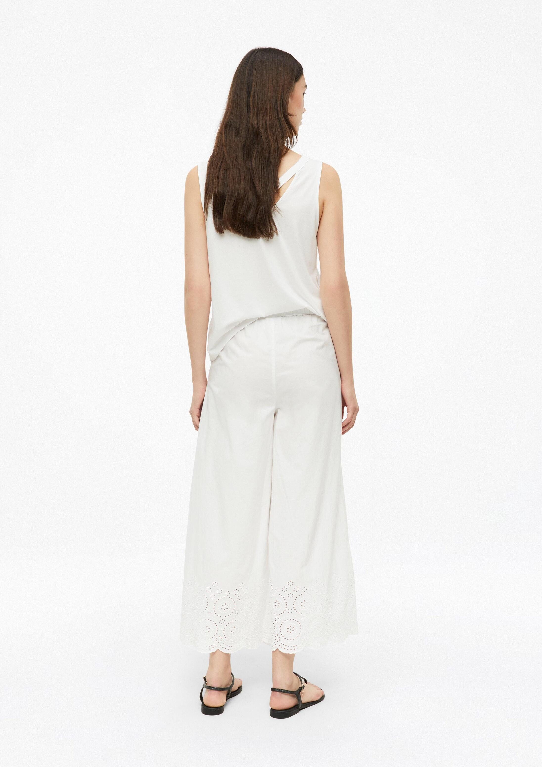 s.Oliver Culotte Hose Baumwollculotte mit Lochstickerei