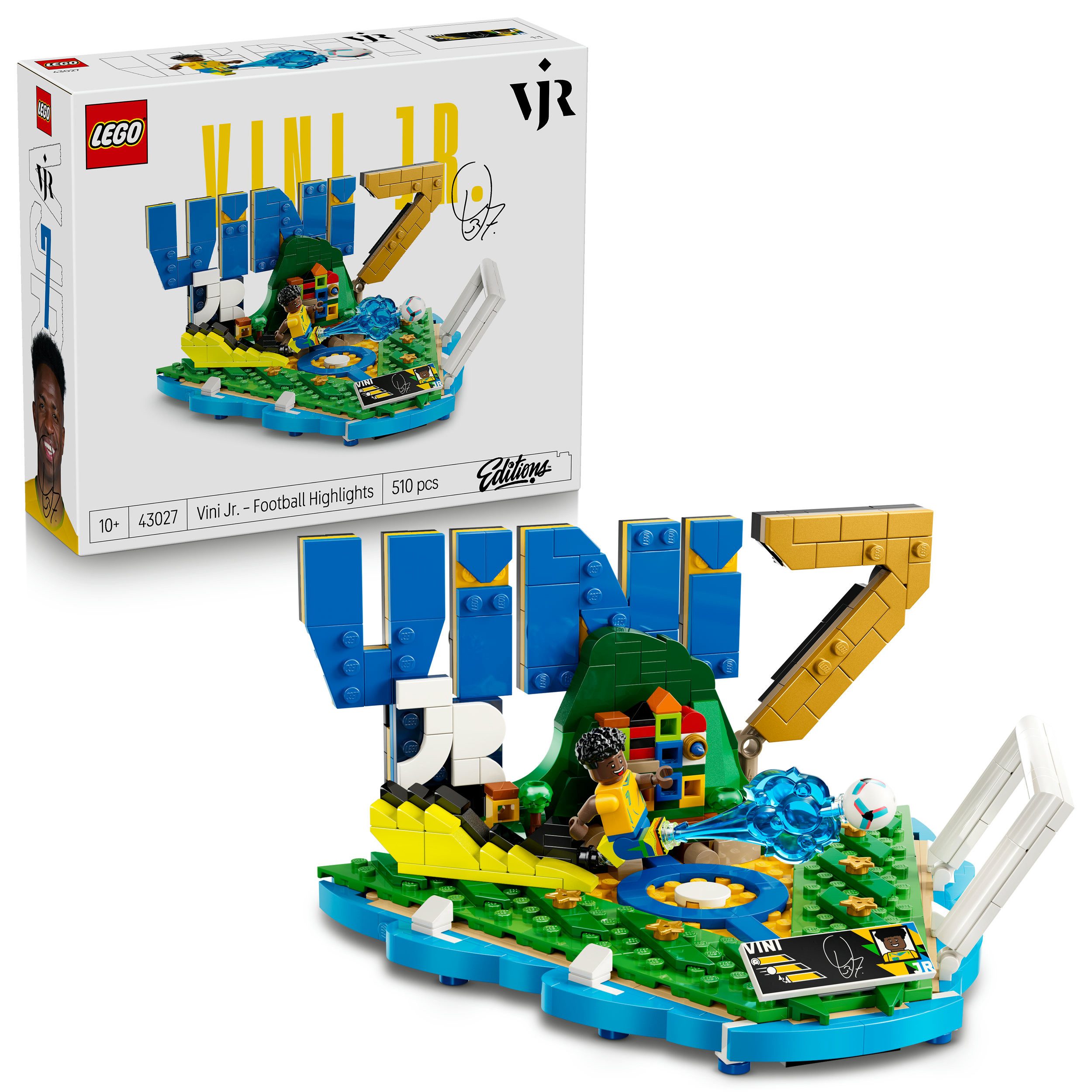 LEGO® Vini Jr. – Fußball-Highlights (43027), LEGO Editions Football Konstruktionsspielsteine, (510 St)