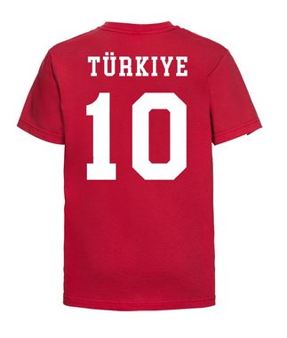 Youth Designz T-Shirt Türkei Kinder T-Shirt im Fußball Trikot Look mit trendigem Motiv