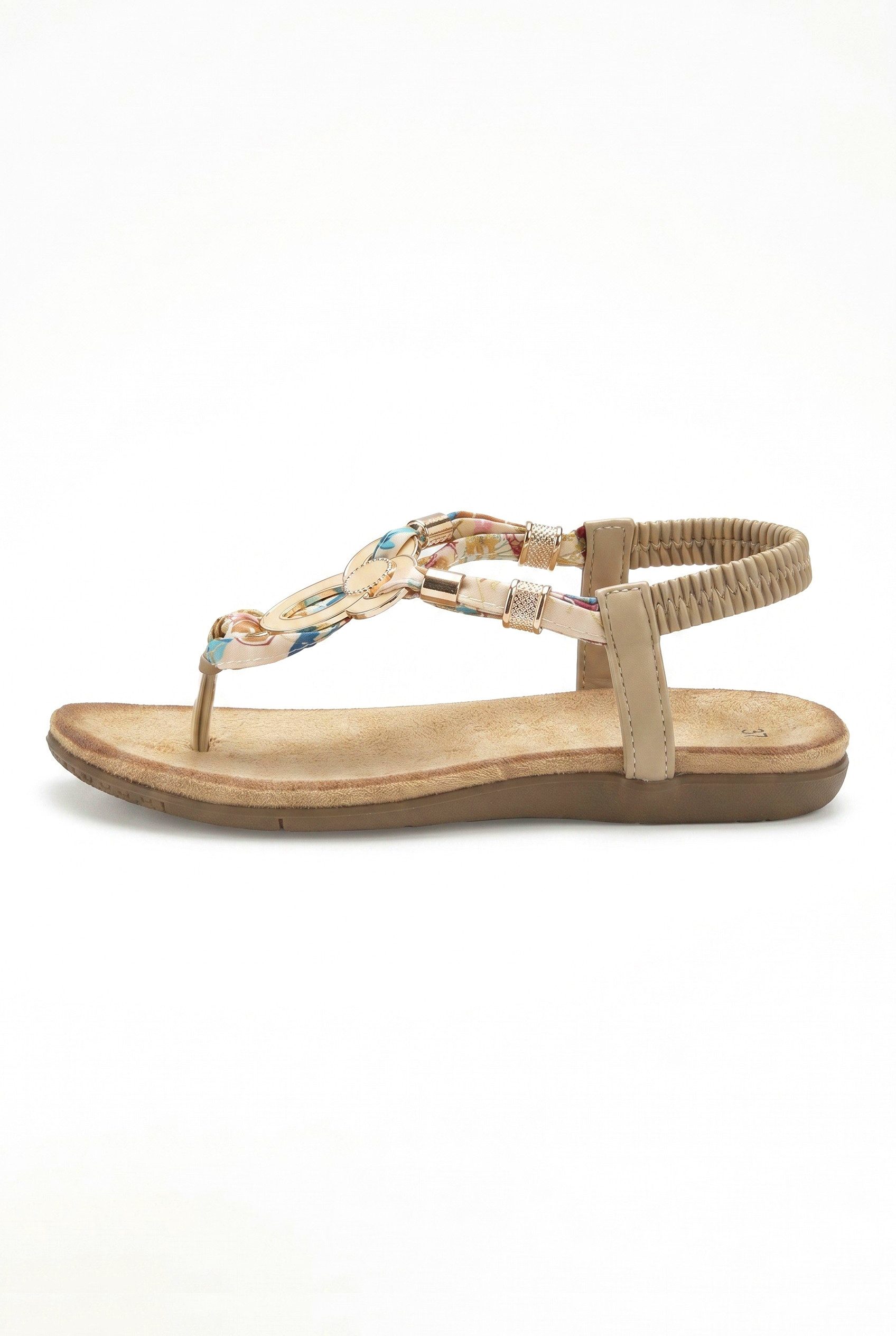 LASCANA Sommerschuh, offener Schuh, Sandalette, Zehentrenner Sandale, Pantolette mit Stretcheinsatz
