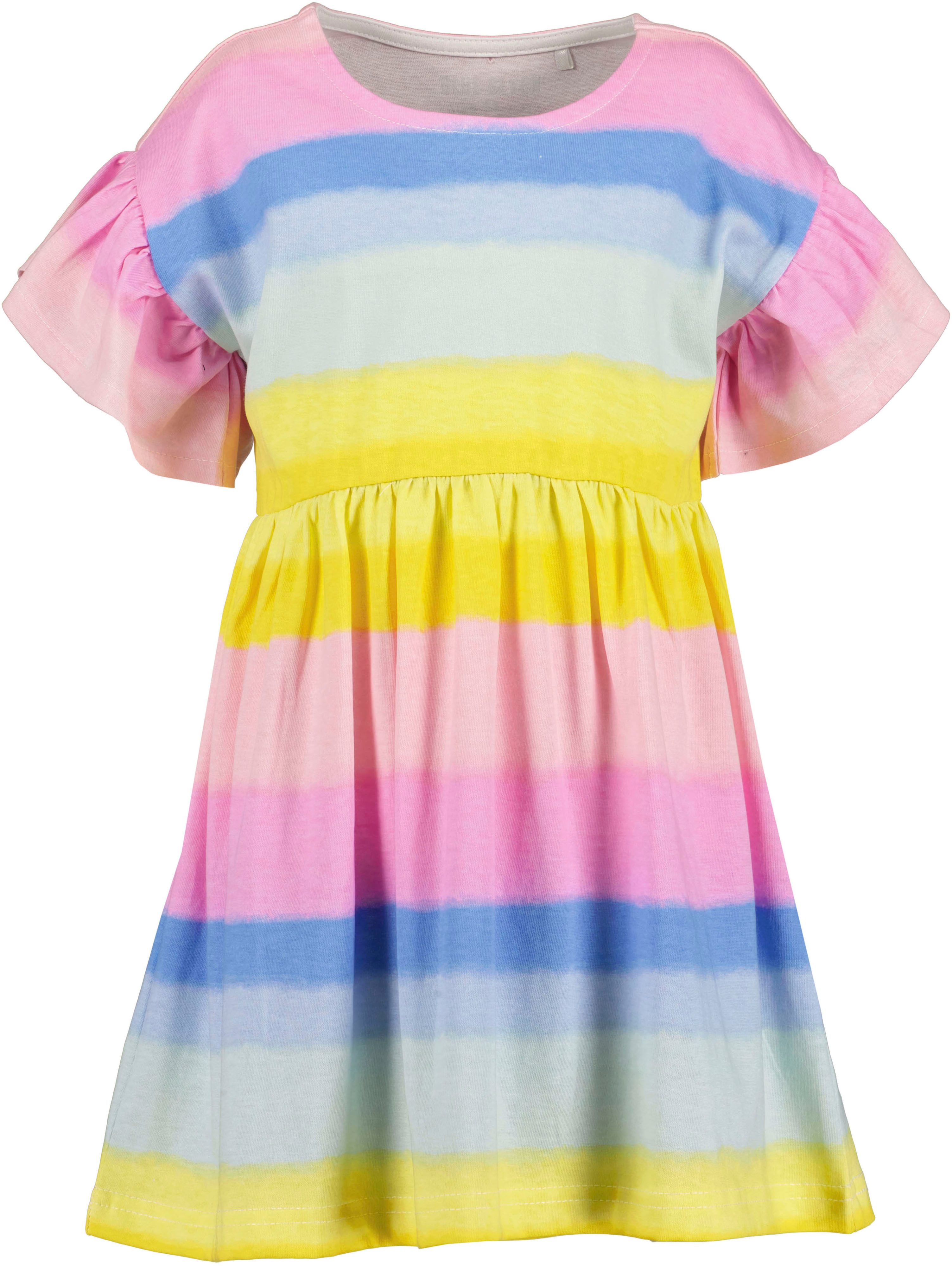 Blue Seven Sweatkleid (1-tlg) mit süßem Volants an den leicht überschnittenen Schultern