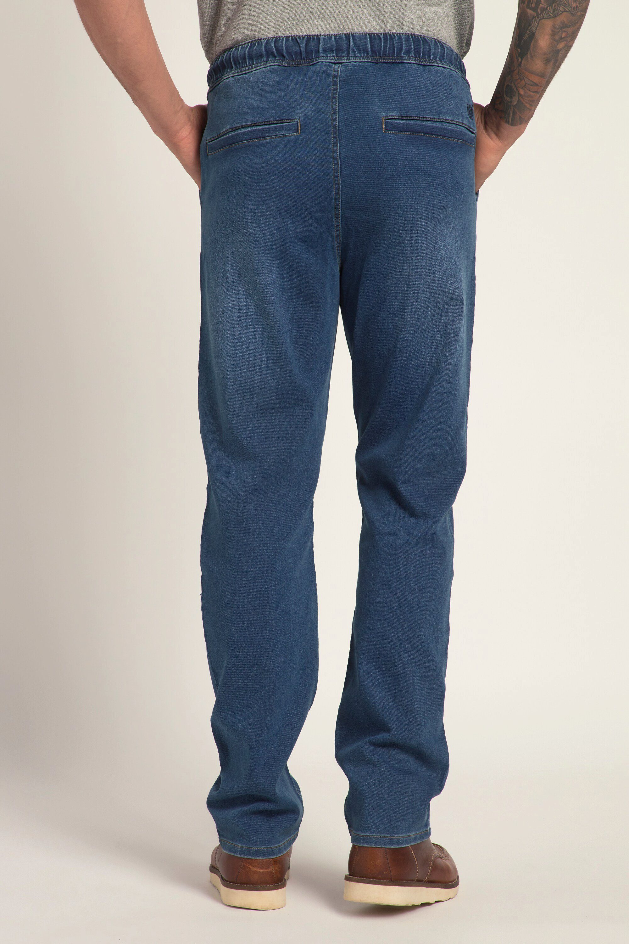 FLEXNAMIC® Straight medium Cargohose Schlupfbund stone JP1880 Fit Jeans Denim
