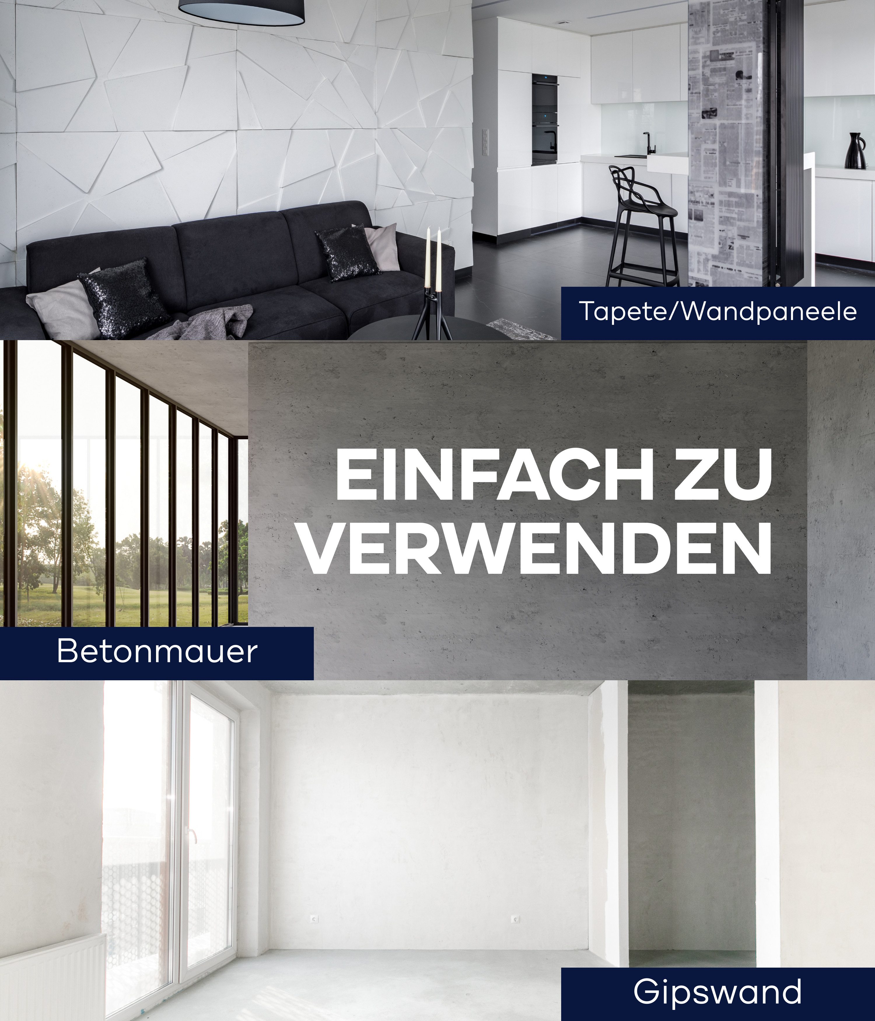 plid Latexfarbe Latexfarbe abwaschbare Wandfarbe Küchenfarbe Innenfarbe Badfarbe, Schnelltrocknend, spritzarm, verarbeitungsfertig