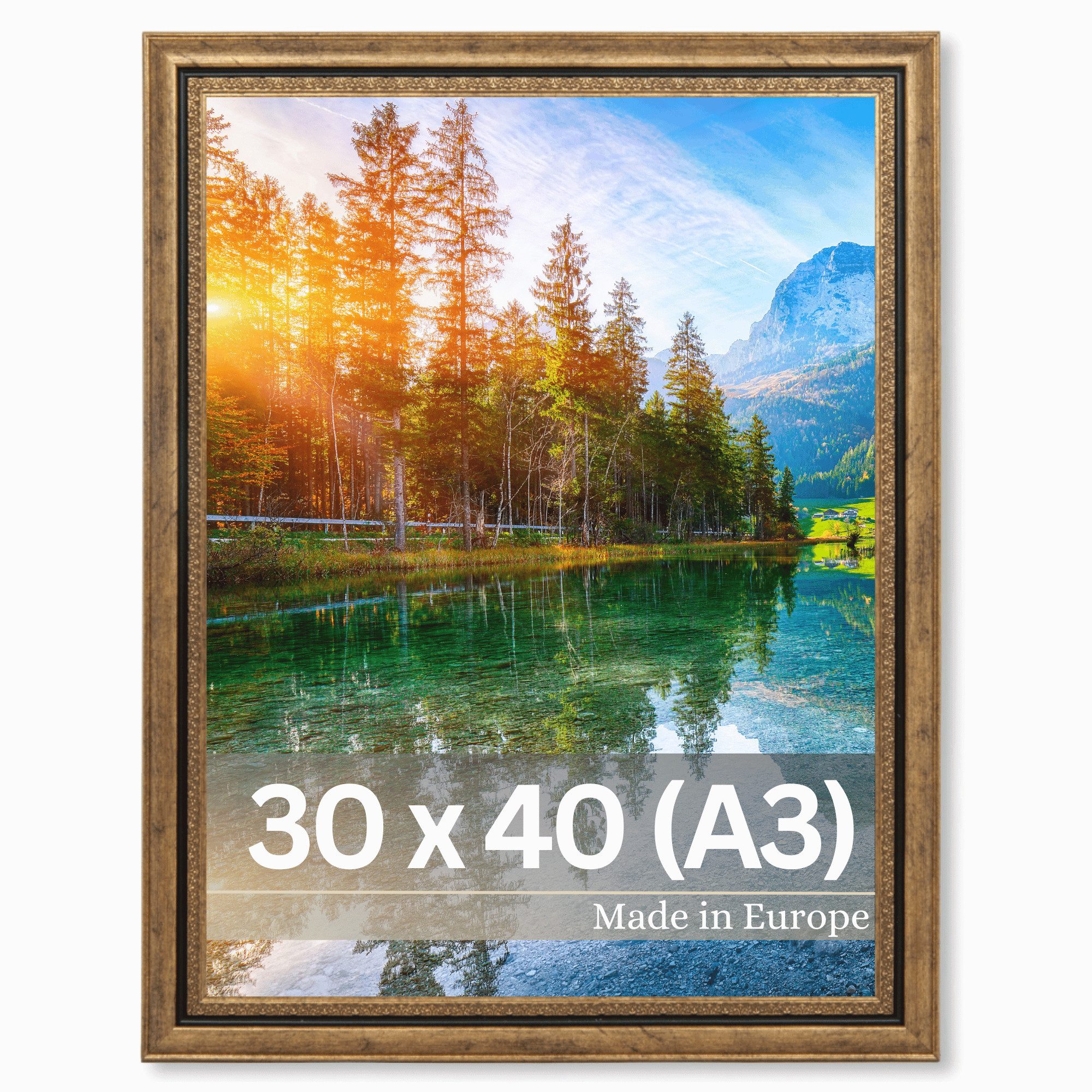 Victor (Zenith) Bilderrahmen Boho, Bilderrahmen Gold 30x40 cm (A3), Bilderr günstig online kaufen