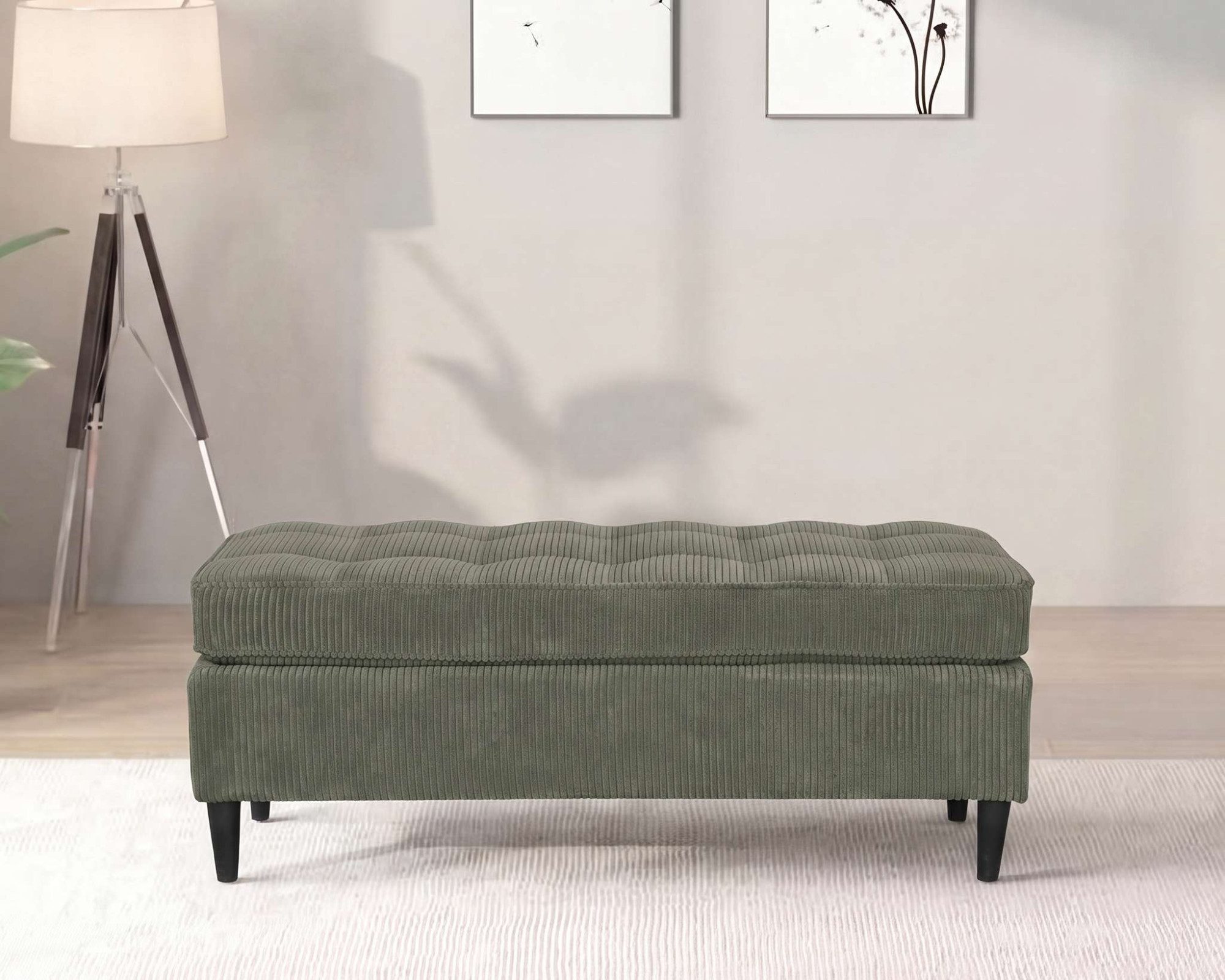 Dorel Home Hocker LINDHUS, Cord, Modul für die Lindhus-Sofas- Breite 120 cm, verlängert das Sofa zum Schlafsofa, Relaxsofa....