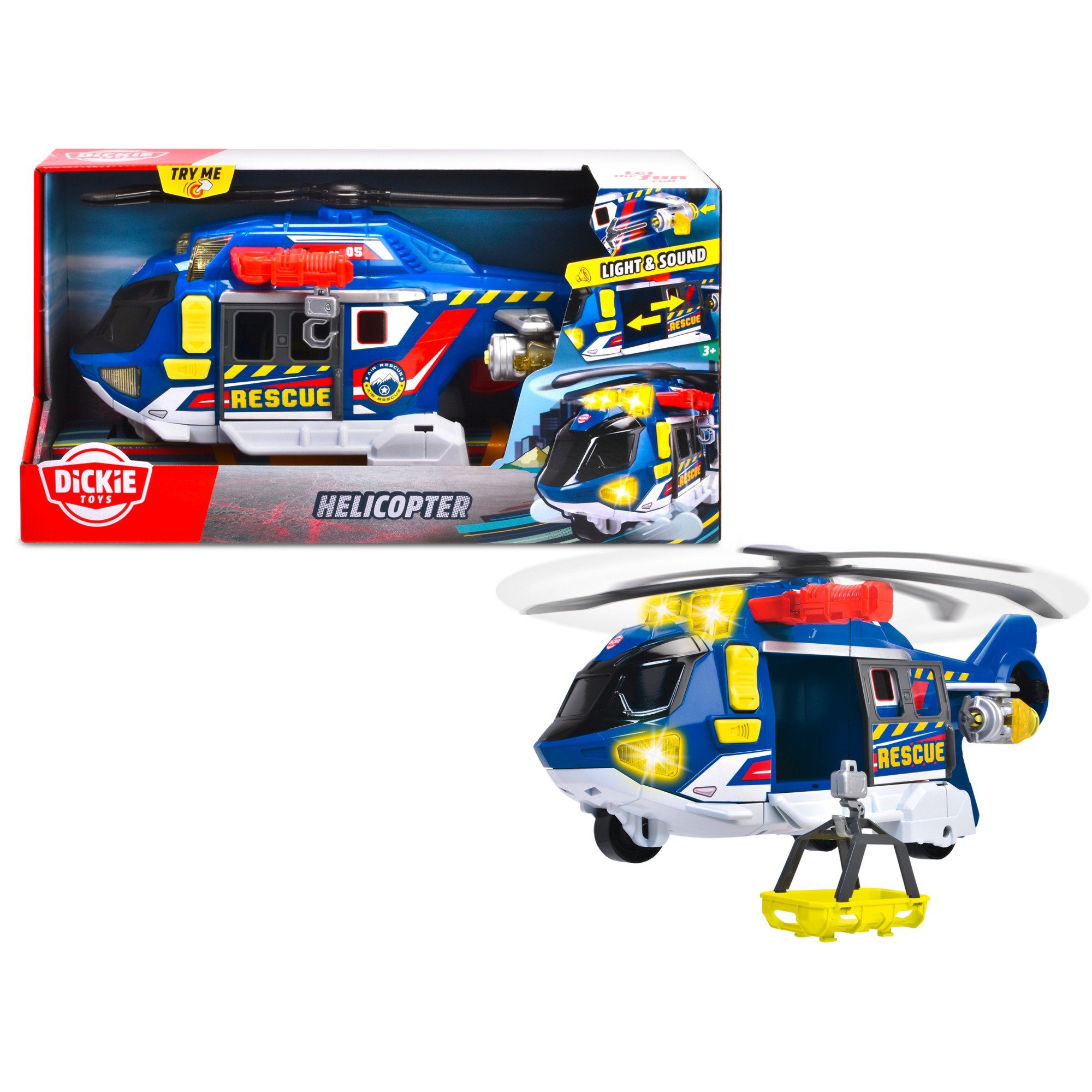Dickie Toys Spielzeug-Auto Dickie Helicopter, Spielfahrzeug