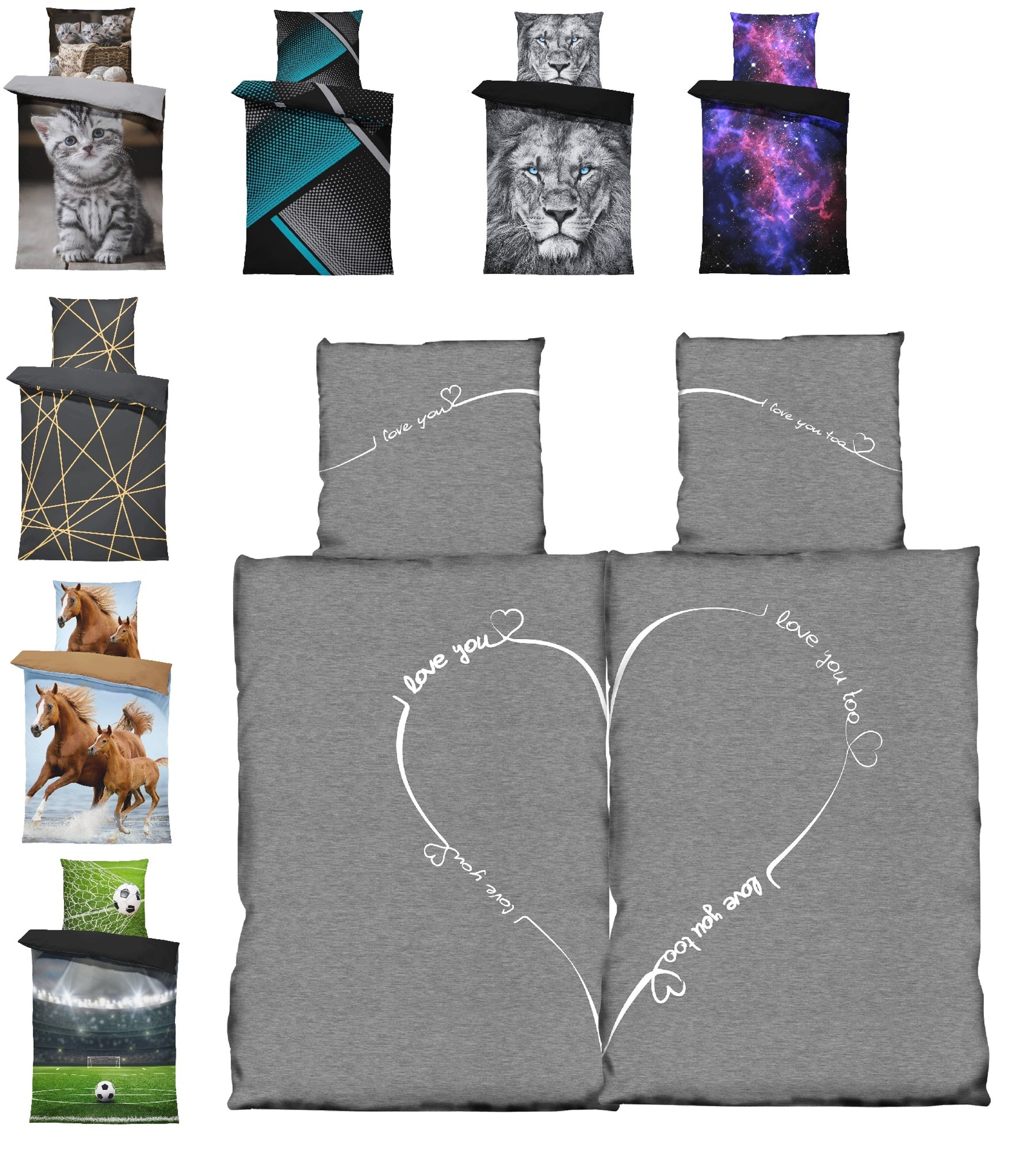 One Home Bettwäsche Fotodruck, Mikrofaser, 4 günstig online kaufen