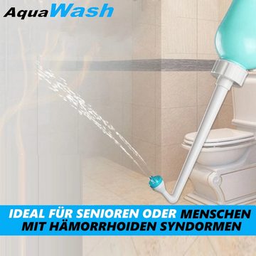 MAVURA Mobiles Bidet AquaWash Tragbares Premium Bidet Mobile Po Dusche Podusche (Anal Dusche Intimdusche Hämorrhoiden), Reizdarm Happy ersetzt Feuchttücher 500ml