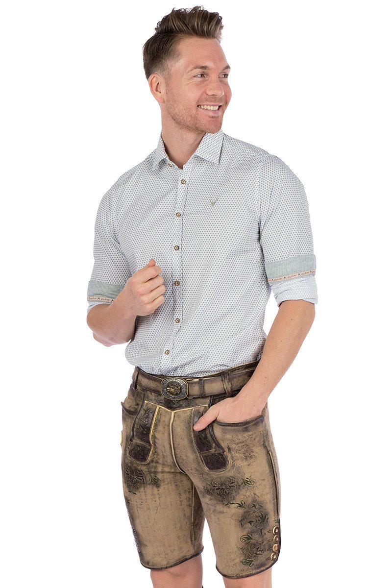 Hatico Trachtenhemd Trachtenhemd - MAURITZ - weiß/blau, weiß/grün günstig online kaufen