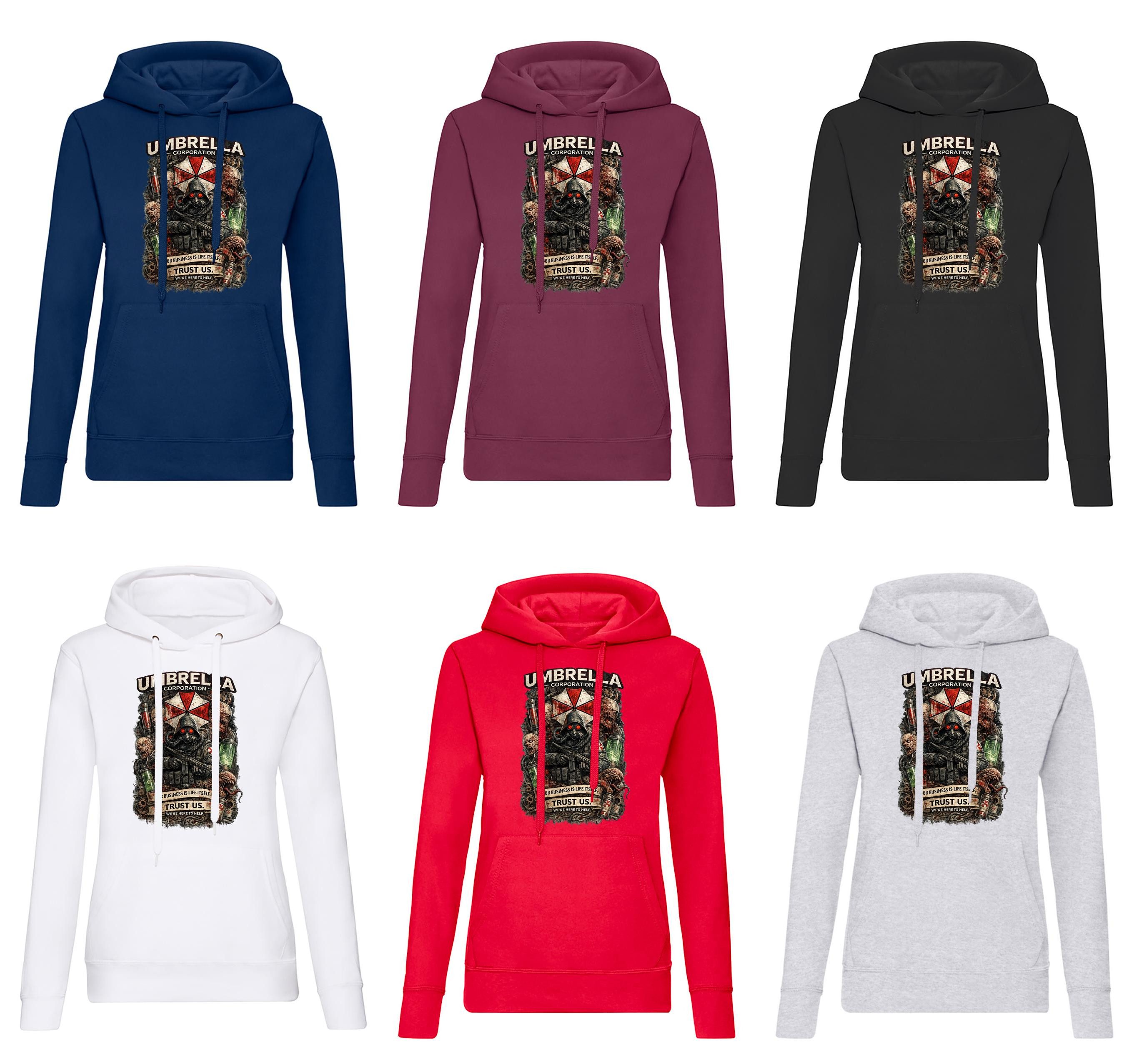 Blondie & Brownie Hoodie Damen Hoodie Umbrella Corporation Motiv Urban Streetwear Style Umbrella Core Urban Hoodie Damen