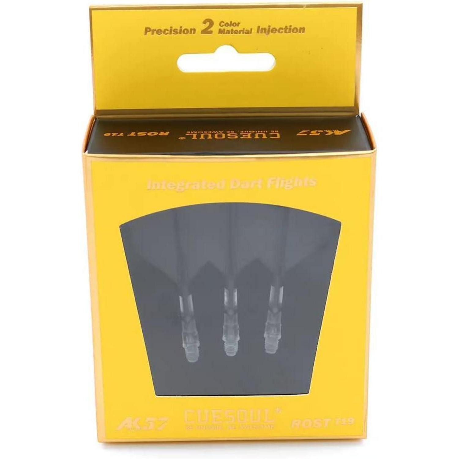 LuxusKollektion Pfeilschaft Dart Shaft Flights Big Wing Schwarz